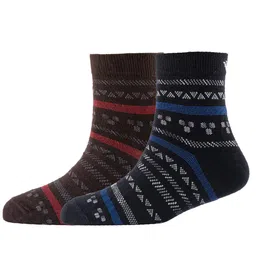 Cotstyle Men Pack Of 2 Patterned Cotton Ankle Length Socks-image-61