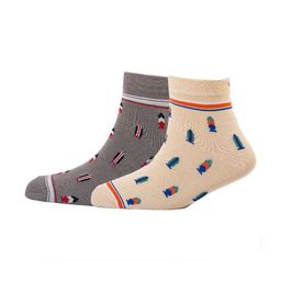 Cotstyle Men Pack Of 2 Patterned Cotton Ankle Length Socks-image-86