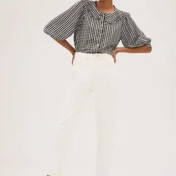 Marks & Spencer Women White High-Rise Jeans-picture-12