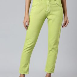 SHOWOFF Women Mid Rise Clean Look Mom Fit Jeans-54