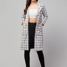 Chemistry Notched Lapel Checked Front-Open Cotton Overcoat-picture-36