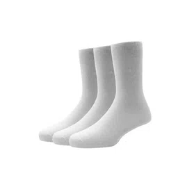 Louis Philippe Men Pack of 3 White Calf Length Socks-image-67