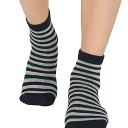 Bodycare Men Pack Of 2 Striped Cotton Ankle-Length Socks-56