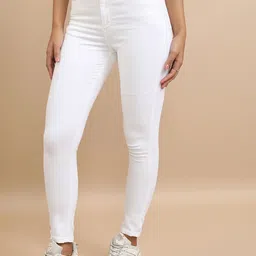 Tokyo Talkies Women White Skinny Fit Clean Look Stretchable Jeans-image-72