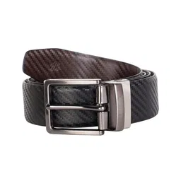Bata Men Textured Leather Reversible Belt-image-12
