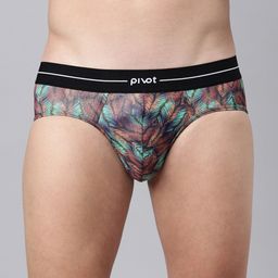 pivot Men Mid-Rise Floral Printed Basic Briefs-picture-36