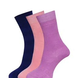 Dollar Socks Women Pack Of 3 Assorted Calf-Length Socks-45