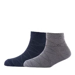 Cotstyle Men Pack Of 2 Patterned Cotton Ankle Length Socks-image-72