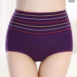 SHREE GANESH FASHION Women Pack Of 2 Striped Cotton Hipster Briefs-image-60