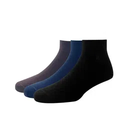 Louis Philippe Men Pack Of 3 Solid Above Ankle-Length Socks-image-44