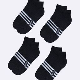 AIR GARB Unisex Pack Of 4 Striped Ankle Length Socks-24