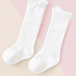 EL REGALO Girls White Solid Calf-Length Socks-12