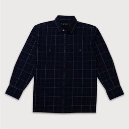 Gini and Jony Boys Windowpane Checks Cotton Casual Shirt-image-24