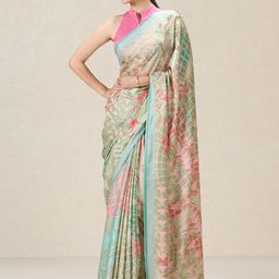 navyasa by liva Abstract Printed Liva Saree-image-30
