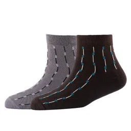 Cotstyle Men Pack Of 2 Patterned Cotton Ankle Length Socks-image-53