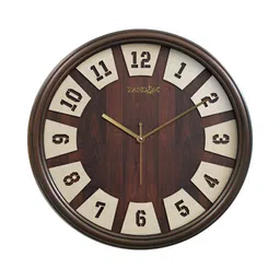 RANDOM Brown & Cream-Coloured Printed Contemporary Wall Clock-37