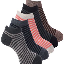 Dollar Socks Men Pack Of 5 Assorted Patterned Cotton Ankle-Length Socks-17