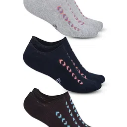 Dollar Socks Men Pack Of 3 Assorted Patterned Cotton Shoe Liner-6
