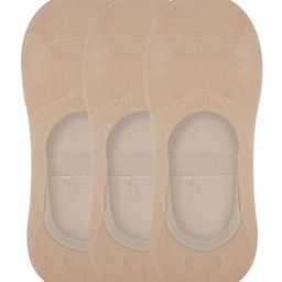 N2S NEXT2SKIN Women Pack Of 3 Beige Solid No Show Invisible Shoe Liners-32