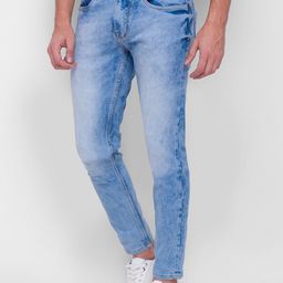 Being Human Men Blue Regular Fit Heavy Fade Jeans-picture-34
