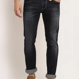Cantabil Men Grey Light Fade Stretchable Jeans-image-60