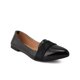 SCENTRA Women Black Ballerinas with Bows Flats-picture-41