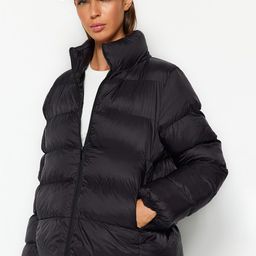 Trendyol Mock Collar Puffer Jacket-image-46
