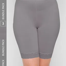 NOIRA Women Pack Of 3 Seamless Cotton Boy Shorts Briefs-picture-34