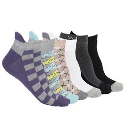 VIMAL JONNEY Men Pack of 6 Patterned Ankle Length Socks-18