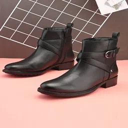 pelle albero Women Block-heeled Leather Chelsea Boots-51