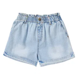 Cub McPaws Girls Blue Washed Denim Shorts-image-22
