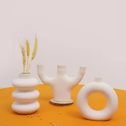 PUREZENTO White 3 Pieces Mosco Vase-image-57