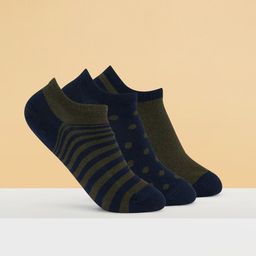 Ajile by Pantaloons Men Pack Of 3 Patterned Ankle Length Socks-47