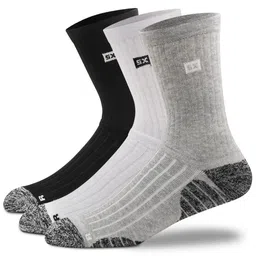 Supersox Men Pack Of 3 Calf-Length Compression Cushion Socks-58
