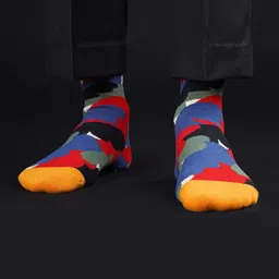 TOFFCRAFT Men Pack Of 3 Blue Patterned Above Ankle-Length Socks-image-39