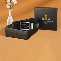 CIMONI Men Reversible Formal Belt-image-2