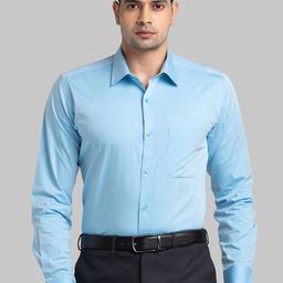 Raymond Contemporary Fit Spread Collar Cotton Formal Shirt-image-48