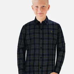 Gini and Jony Boys Tartan Checked Cotton Casual Shirt-image-68