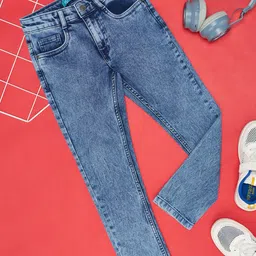 YU by Pantaloons Boys Mid-Rise Heavy Fade Stretchable Jeans-image-92