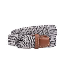 The Tie Hub Men Braided Stretchable Canvas Belt-image-92