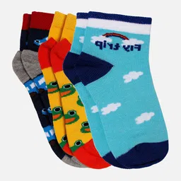 Bodycare Boys Pack Of 3 Patterned Ankle-Length Socks-picture-12