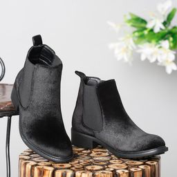 Bruno Manetti Women Black Chelsea Boots-image-29