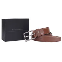 THe VerTicaL Men Genuine Leather Formal Belt-image-35