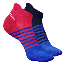 Heelium Men Pack Of 2 Striped Odour-Free & Breathable Bamboo Ankle-Length Socks-picture-18
