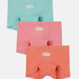 mackly Girls Pack Of 3 Mid-Rise Cotton Boxer-Style Briefs-image-9