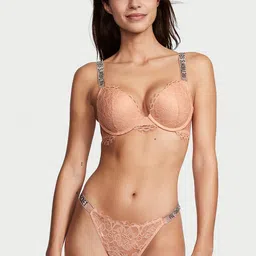 Victoria's Secret Very Sexy Shine Strap Floral Lace Low-Rise Thong Briefs-image-76