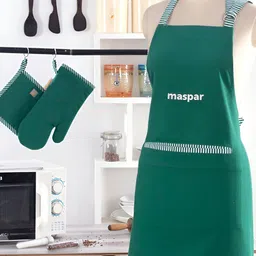 MASPAR Green Printed Cotton Aprons-image-84