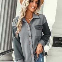 StyleCast Spread Collar Single Breasted Coats-image-45