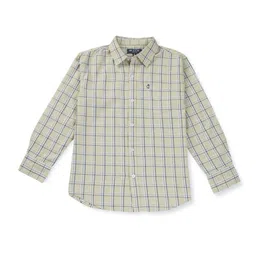 Gini and Jony Boys Tartan Checked Cotton Casual Shirt-image-69