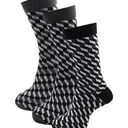 RC. ROYAL CLASS Men Pack Of 3 Patterned Calf Length Socks-27